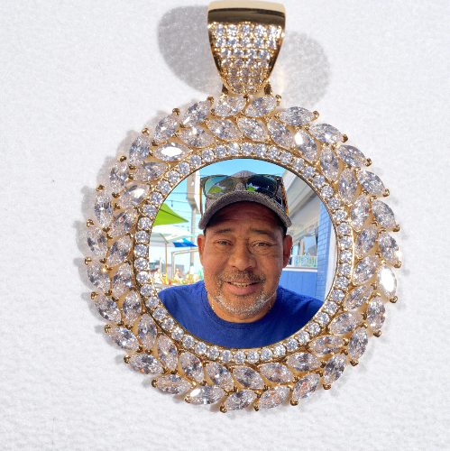 Large 3D Wheat Ear Custom Picture Pendant