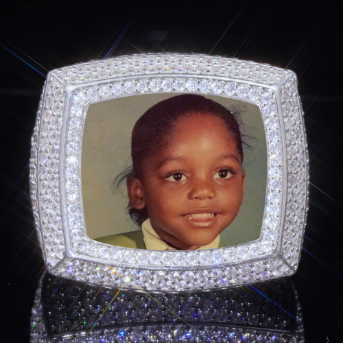 3D CUSTOM PICTURE ICED RING