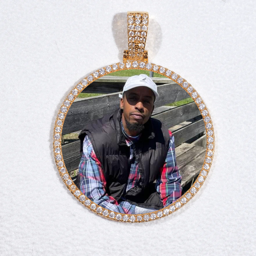 MEDIUM 3D CIRCLE CUSTOM PICTURE PENDANT