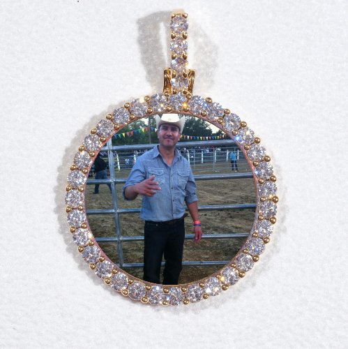 3D CIRCLE CUSTOM PICTURE PENDANT SMALL SIZE