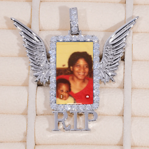 RIP WING 3D CUSTOM PICTURE PENDANT