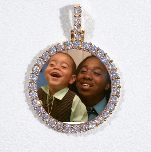 3D CIRCLE CUSTOM PICTURE PENDANT SMALL SIZE