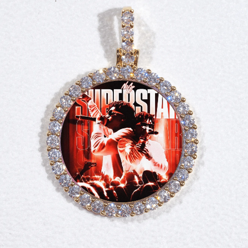 3D CIRCLE CUSTOM PICTURE PENDANT SMALL SIZE
