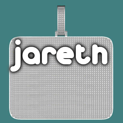 CUSTOM LETTER NECKLACE 3D BIG SQUARE