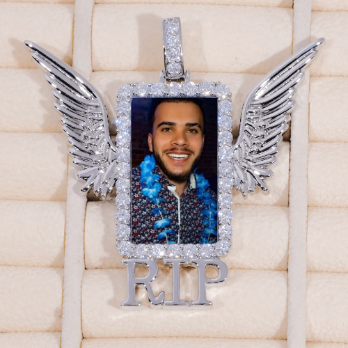 RIP WING 3D CUSTOM PICTURE PENDANT