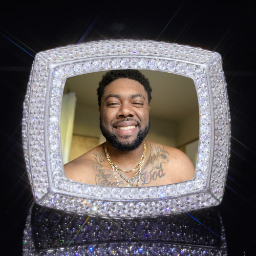 3D CUSTOM PICTURE ICED RING