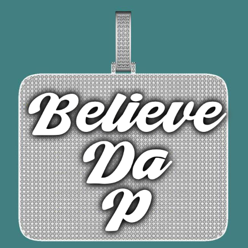 CUSTOM LETTER NECKLACE 3D BIG SQUARE