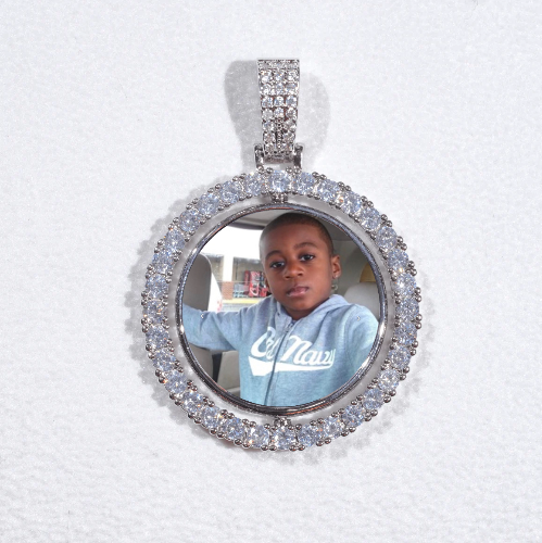 3D Spinning 2-Faced Custom Picture Pendant