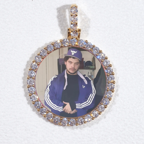 3D CIRCLE CUSTOM PICTURE PENDANT SMALL SIZE