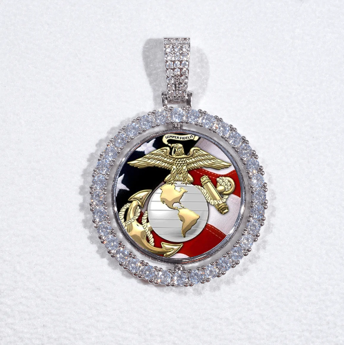 3D Spinning 2-Faced Custom Picture Pendant