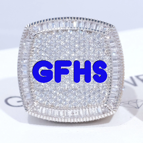 CUSTOM LETTER 3D ICED RING