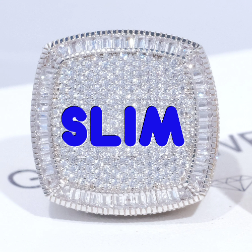 CUSTOM LETTER 3D ICED RING