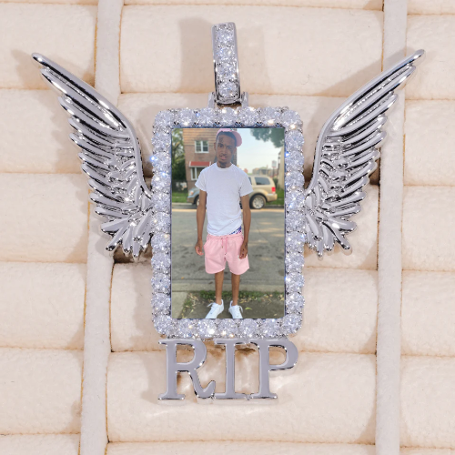 RIP WING 3D CUSTOM PICTURE PENDANT