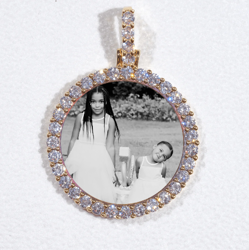 3D CIRCLE CUSTOM PICTURE PENDANT SMALL SIZE