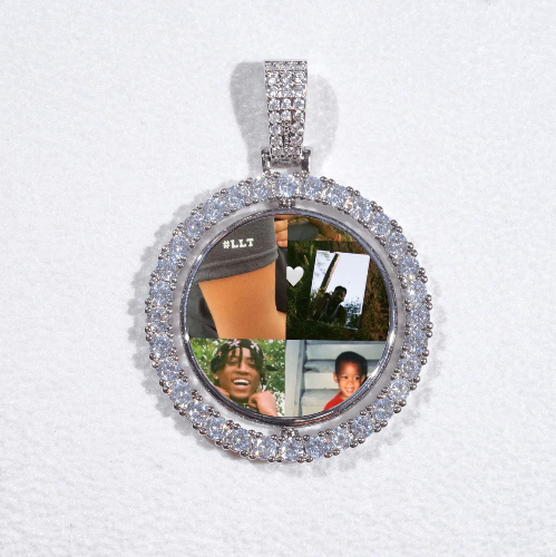 3D Spinning 2-Faced Custom Picture Pendant