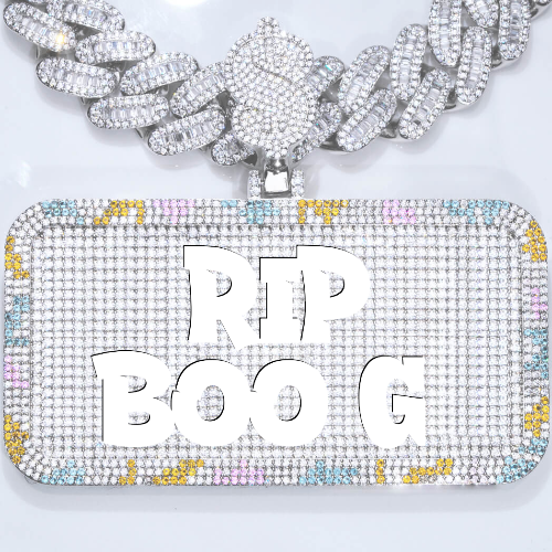 CUSTOM LETTER NECKLACE 3D COLORFUL SQUARE