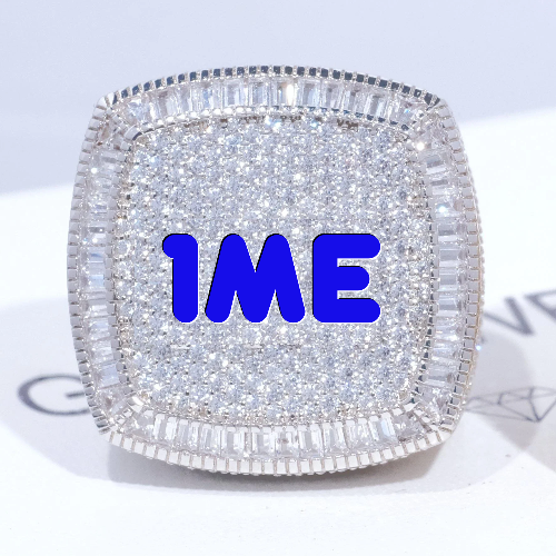 CUSTOM LETTER 3D ICED RING