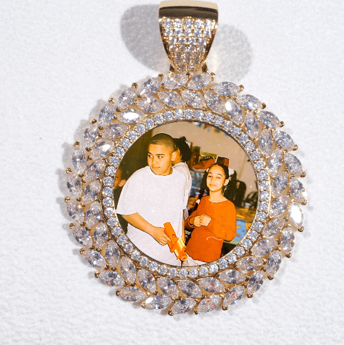 Large 3D Wheat Ear Custom Picture Pendant