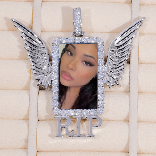 RIP WING 3D CUSTOM PICTURE PENDANT