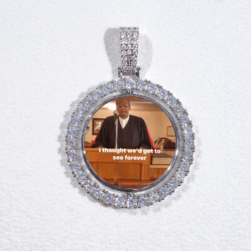 3D Spinning 2-Faced Custom Picture Pendant