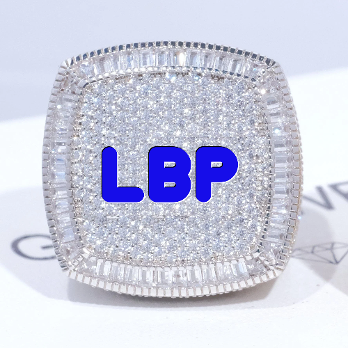 CUSTOM LETTER 3D ICED RING