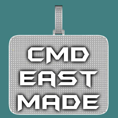 CUSTOM LETTER NECKLACE 3D BIG SQUARE