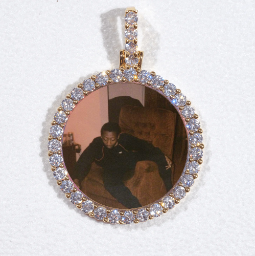 3D CIRCLE CUSTOM PICTURE PENDANT SMALL SIZE