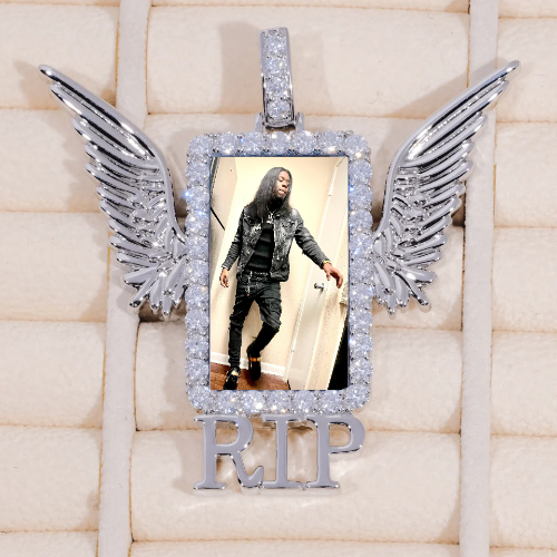 RIP WING 3D CUSTOM PICTURE PENDANT