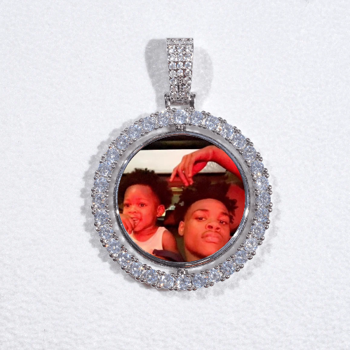 3D Spinning 2-Faced Custom Picture Pendant