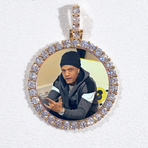 3D CIRCLE CUSTOM PICTURE PENDANT SMALL SIZE