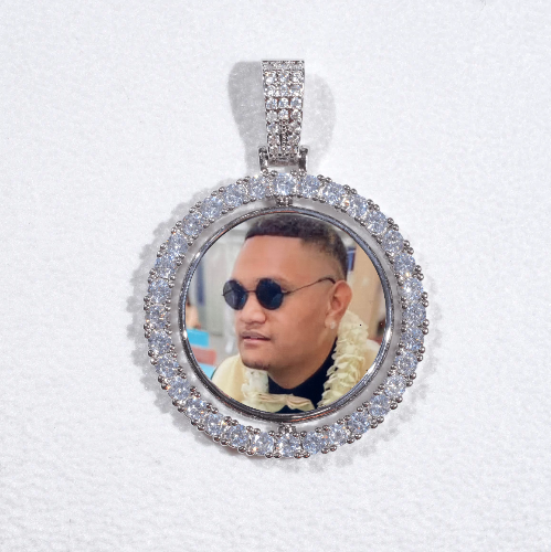 3D Spinning 2-Faced Custom Picture Pendant