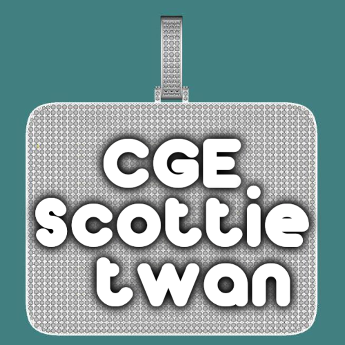 CUSTOM LETTER NECKLACE 3D BIG SQUARE