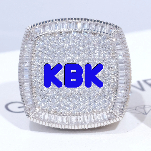 CUSTOM LETTER 3D ICED RING