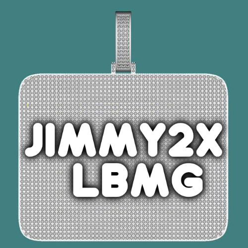 CUSTOM LETTER NECKLACE 3D BIG SQUARE