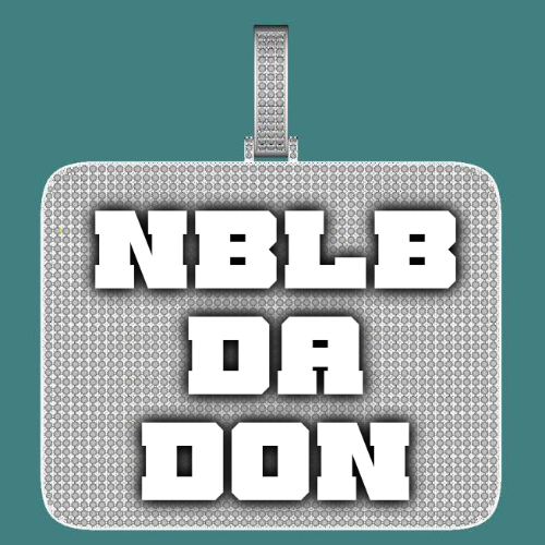 CUSTOM LETTER NECKLACE 3D BIG SQUARE