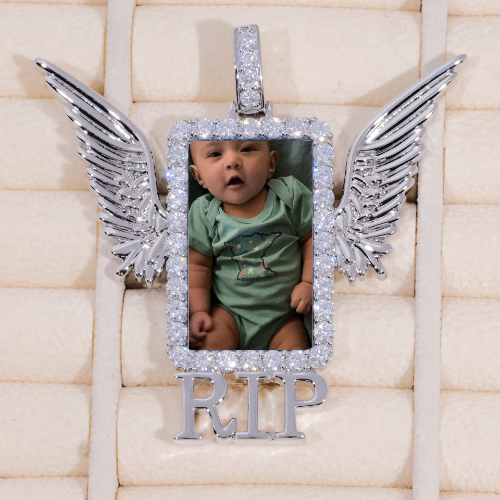 RIP WING 3D CUSTOM PICTURE PENDANT