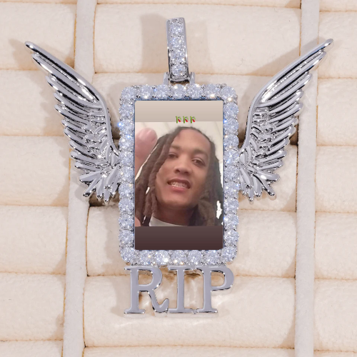 RIP WING 3D CUSTOM PICTURE PENDANT