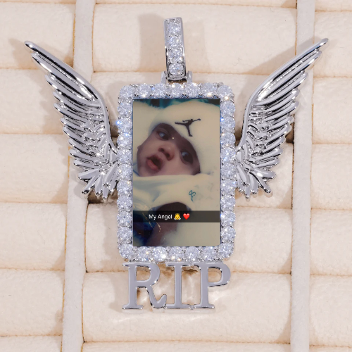 RIP WING 3D CUSTOM PICTURE PENDANT