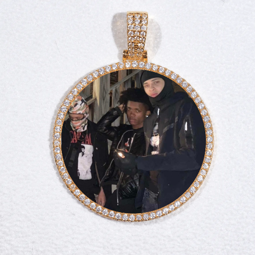 MEDIUM 3D CIRCLE CUSTOM PICTURE PENDANT