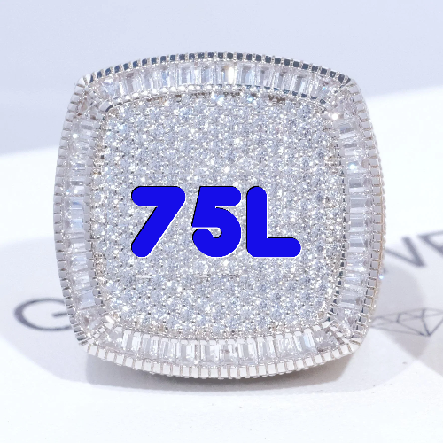 CUSTOM LETTER 3D ICED RING