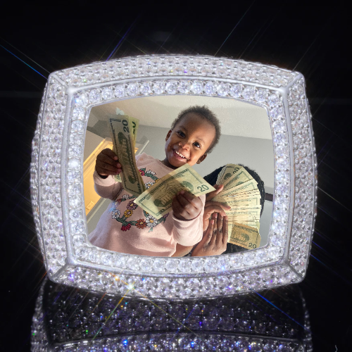3D CUSTOM PICTURE ICED RING