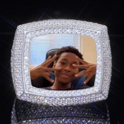 3D CUSTOM PICTURE ICED RING