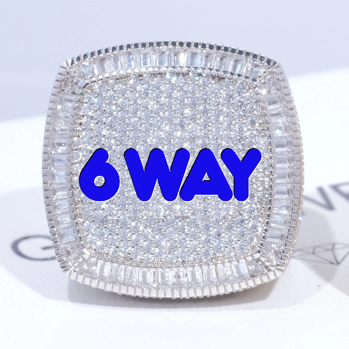 CUSTOM LETTER 3D ICED RING