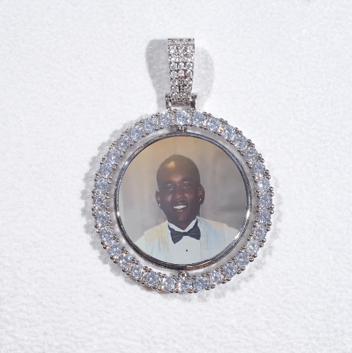 3D Spinning 2-Faced Custom Picture Pendant