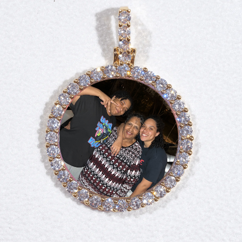 3D CIRCLE CUSTOM PICTURE PENDANT SMALL SIZE