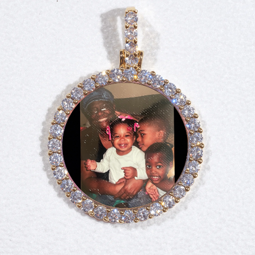 3D CIRCLE CUSTOM PICTURE PENDANT SMALL SIZE