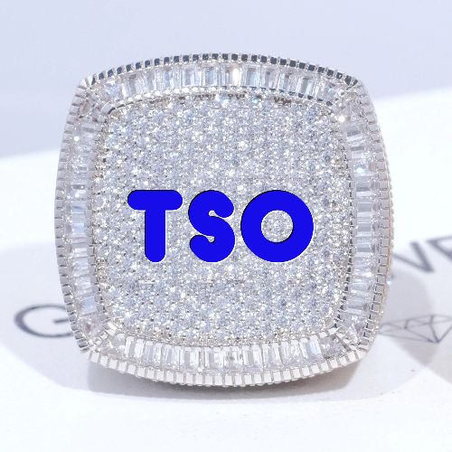 CUSTOM LETTER 3D ICED RING