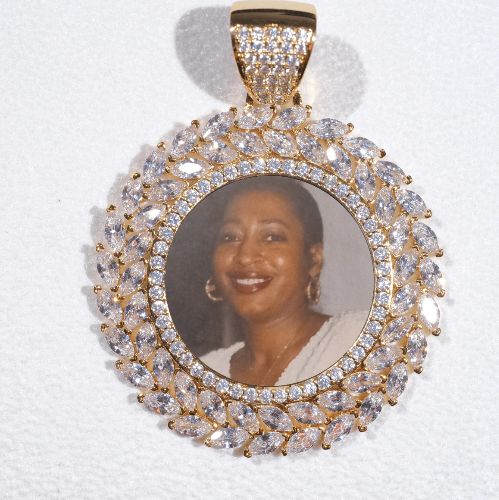 Large 3D Wheat Ear Custom Picture Pendant