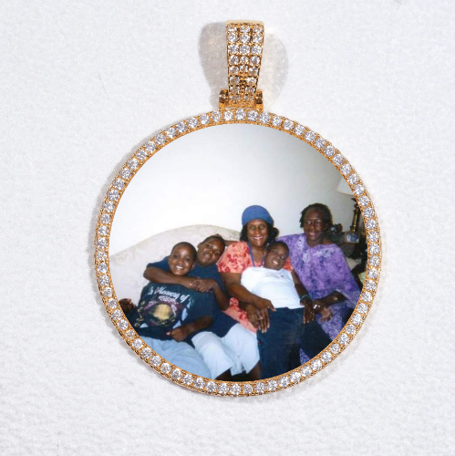 MEDIUM 3D CIRCLE CUSTOM PICTURE PENDANT