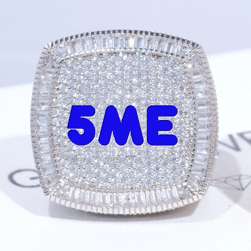 CUSTOM LETTER 3D ICED RING